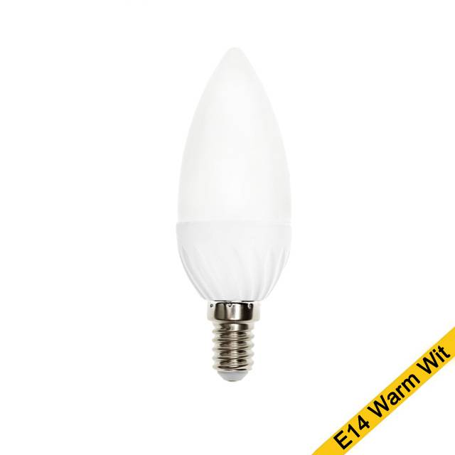 Led kaarslamp 6W E14 warm wit licht