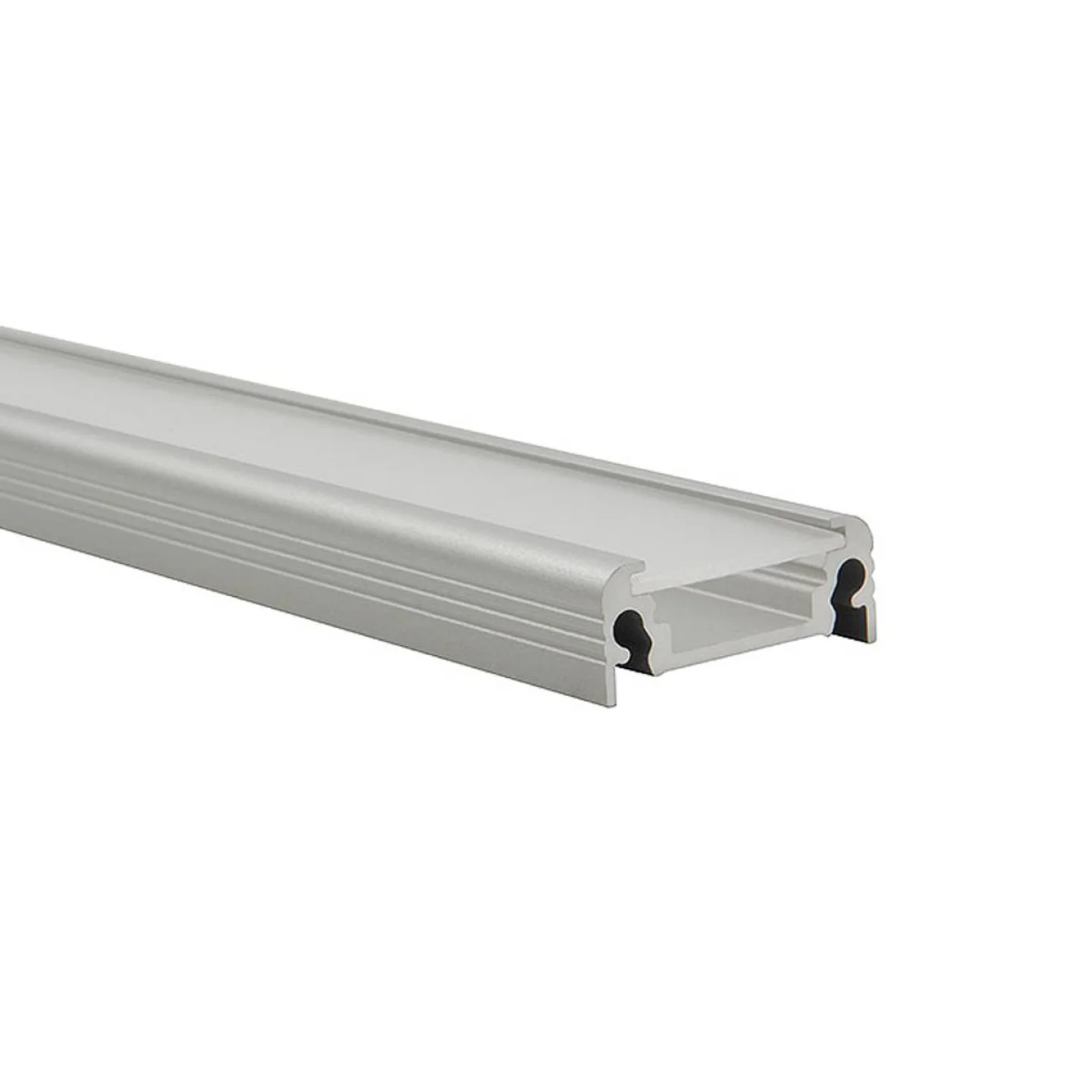 Aluminium D profiel plat led strip.