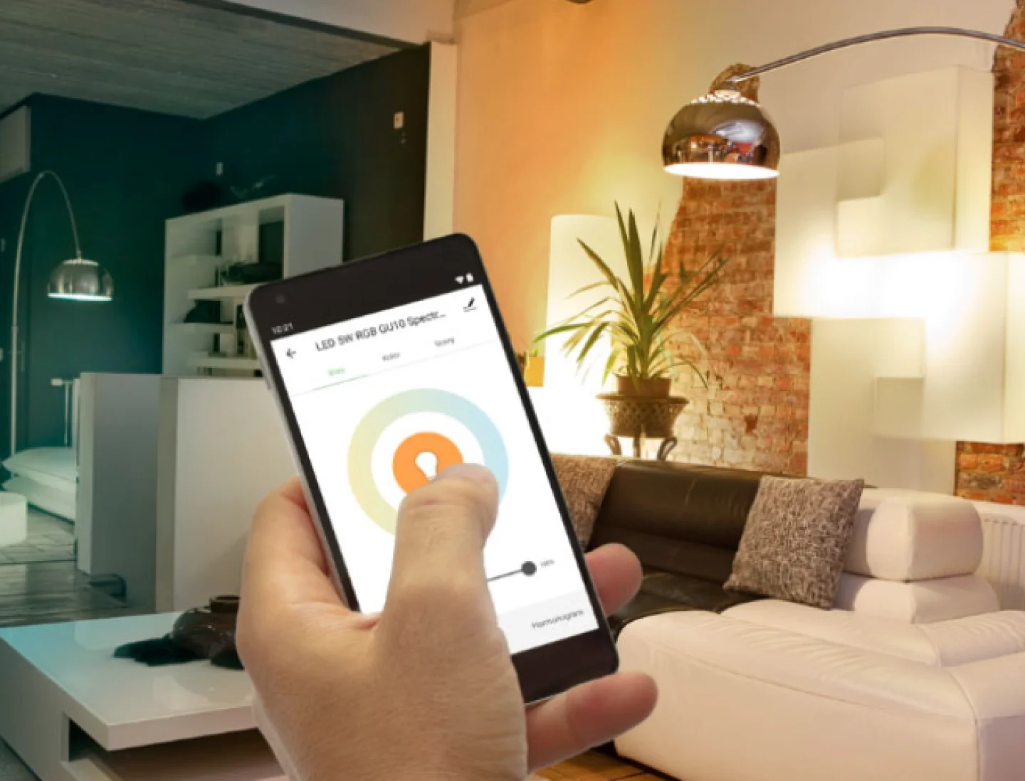 wifi led lamp smartphone bediening app.