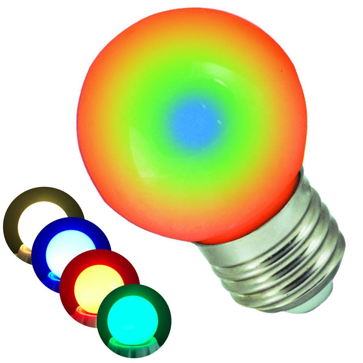 vragenlijst Stier Snel Bollo Led Kogellamp 1Watt RGB | Prikkabel en led lampen