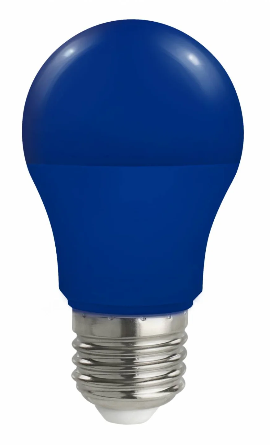 led lamp blauw e27 kogel.