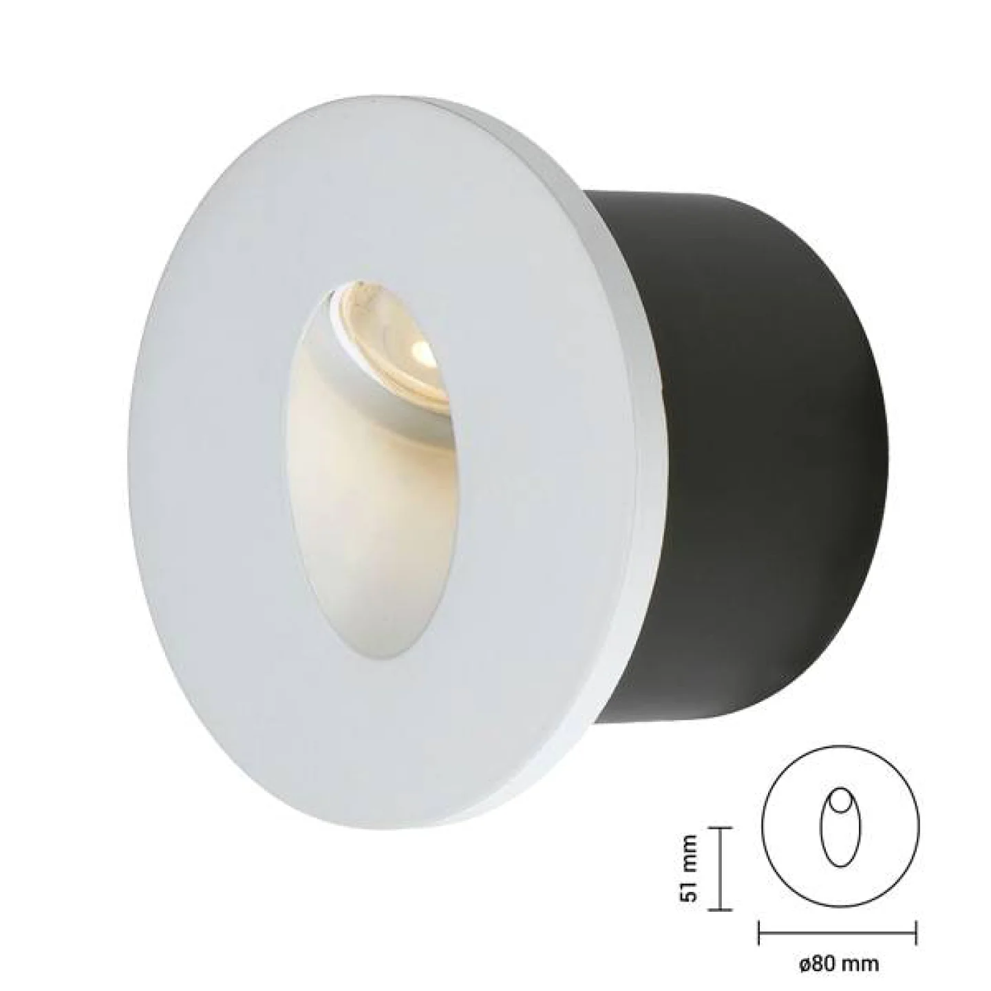 step trapverlichting led rond.